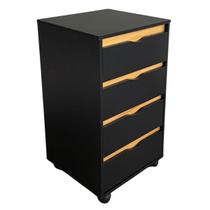 Gaveteiro Escritório Com 4 Gavetas Movlar - Mod.0701 Gaveteiro Escritório Com 4 Gavetas Movlar - Mod.0701