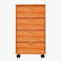 Gaveteiro Escritório mesa de cabeceira criado 4 gavetas com rodinhas MOD 0701