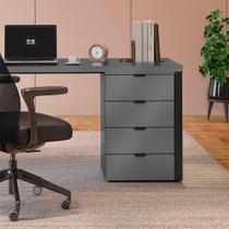 Gaveteiro Kappesberg 4 Gavetas Office Platinum 46cm Gaveteiro Kappesberg 4 Gavetas Office Platinum 46cm