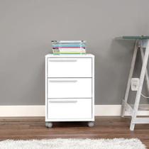 Gaveteiro Maia com 3 Gavetas Branco - Politorno Gaveteiro Maia com 3 Gavetas Branco - Politorno