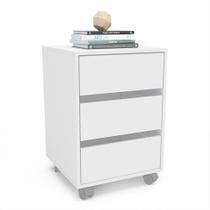 Gaveteiro Mauá 3 GV Branco 45 cm