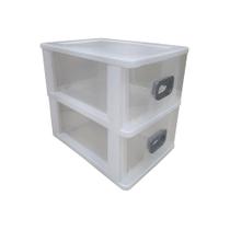 Gaveteiro Mesa de Plástico São Bernardo Gv53 Branco com 2 Gavetas Gaveteiro Mesa de Plástico São Bernardo Gv53 Branco com 2 Gavetas