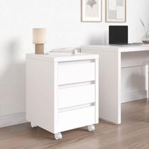 Gaveteiro Modular com Rodizio Ficus CabeCasa MadeiraOriginals Branco Gaveteiro Modular com Rodizio Ficus CabeCasa MadeiraOriginals Branco