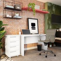 Gaveteiro Mônica 4 GV Branco Gaveteiro Mônica 4 GV Branco