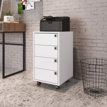 Gaveteiro Multiuso 4 Gavetas com Rodízios