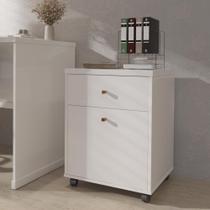 Gaveteiro Multiuso Com 2 Gavetas Para Escritório Verbena - Branco Gaveteiro Multiuso Com 2 Gavetas Para Escritório Verbena - Branco