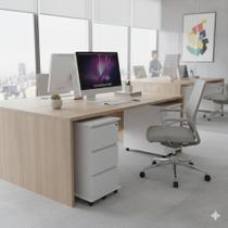 Gaveteiro Multiuso com 3 Gavetas e Rodas Compacto, Funcional e Ideal para Organização no Dia a Dia