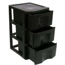 Gaveteiro Organizador 3 Gavetas Grandes De Chão Plástico Multiuso Gaveteiro Organizador 3 Gavetas Grandes De Chão Plástico Multiuso