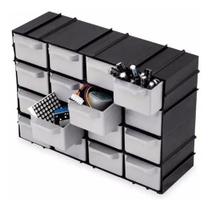 Gaveteiro Organizador Caixa Plástico com 16 Gavetas - 7001
