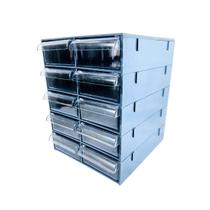 Gaveteiro Organizador Cinza Multiuso Novo Magus Cg510 Sem Réguas Dicisórias