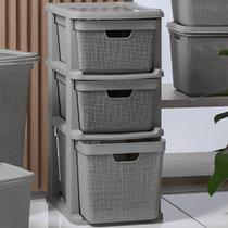 Gaveteiro Organizador de Chão Plástico 3 Gavetas 15L 22L Multiuso para Banheiro