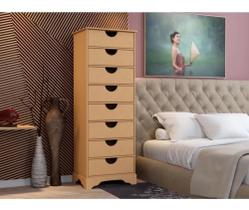 Gaveteiro Organizador Multi Uso Documento Roupa Sapato Mdf 8 Gavetas
