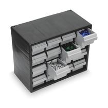 Gaveteiro Organizador Multiuso 16 Gavetas Preto/Cinza Arqplast Gaveteiro Organizador Multiuso 16 Gavetas Preto/Cinza Arqplast