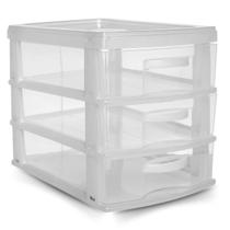 Gaveteiro Organizador Multiuso Plástico 3 Gavetas Jaguar