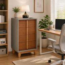 Gaveteiro Organizador Quarto Escritório 4 Gavetas Home Office Presence Gk Moveis