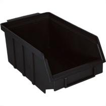 Gaveteiro P/Prateleira Preto 03 - Kit C/72 PC Gaveteiro P/Prateleira Preto 03 - Kit C/72 PC