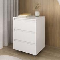 Gaveteiro para Escritório 3 Gavetas com Rodízios Cáli