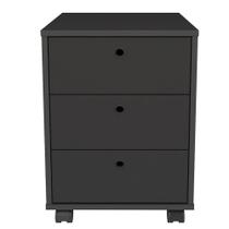 Gaveteiro Para Escritório 3 Gavetas Com Rodízios Neo Preto Gaveteiro Para Escritório 3 Gavetas Com Rodízios Neo Preto