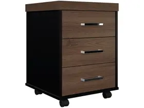 Gaveteiro para Escritório com Rodízios 3 Gavetas Gaveteiro para Escritório com Rodízios 3 Gavetas