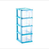 Gaveteiro Paris 4 gavetas grande transparente com rodinhas Gaveteiro Paris 4 gavetas grande transparente com rodinhas