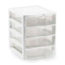 Gaveteiro Pequeno C/4 Gavetas Branco Nitron 004/4B Gaveteiro Pequeno C/4 Gavetas Branco Nitron 004/4B