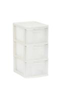 Gaveteiro Plasico 3 Gavetas Branco São Bernardo