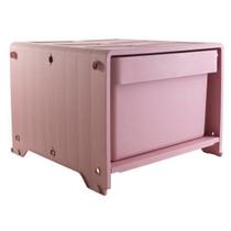 Gaveteiro Plástico 1 Gaveta Kz Container Rosa/Branco/Vermelho Gaveteiro Plástico 1 Gaveta Kz Container Rosa/Branco/Vermelho