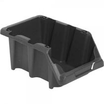 Gaveteiro plástico nº 5 12,0 cm x 15,0 cm x 26,0 cm modelo prático preto VONDER