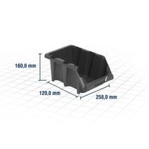 Gaveteiro plástico número 5 Preto - Vonder Gaveteiro plástico número 5 Preto - Vonder