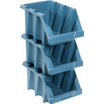 Gaveteiro plástico número 7 Azul - Vonder