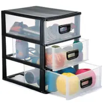 Gaveteiro Plástico Porta Tudo Grande com 3 Gavetas - PT1180 - MONTE LIBANO