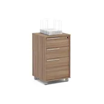 Gaveteiro Politorno Maia 3 Gavetas c/ Chave Castanho Gaveteiro Politorno Maia 3 Gavetas c/ Chave Castanho