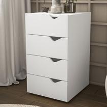 Gaveteiro Porto 4 Gavetas Branco - Politorno