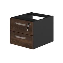 Gaveteiro Suspenso para acoplar em mesa escrivaninha 2 Gavetas WORKSTART MARSALA