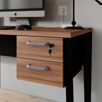 Gaveteiro Suspenso para Mesa de Escritório 2 Gavetas com Chave Corporate