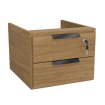 Gaveteiro Suspenso Versátil 2 GV Marrom