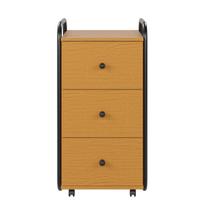 Gaveteiro Versátil Compacto Resistente Com Rodízios Gavetas Para Organizador Documentos Objetos