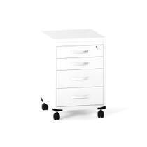 Gaveteiro Volante 04 Gavetas P25 Pandin 63 CM Branco