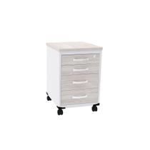 Gaveteiro Volante 04 Gavetas P25 Pandin 63 CM Casablanca e Branco