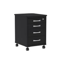 Gaveteiro Volante Com 04 Gavetas Maxxi Pandin Preto