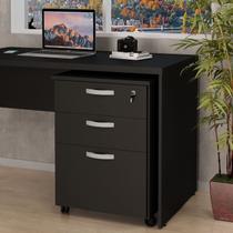 Gaveteiro Volante Para Escritório 2 Gavetas e Gaveta Para Pasta