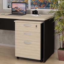 Gaveteiro Volante Para Escritório 2 Gavetas e Gaveta Para Pasta