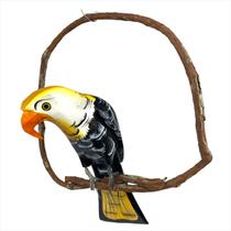 Gavião De Madeira PP Artesanal No Galho Cipo Decoração Casa Jardim Gavião De Madeira PP Artesanal No Galho Cipo Decoração Casa Jardim