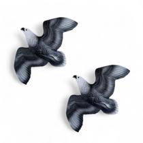 Gavião de Parede Espanta Pássaros 38 Cm Ideal p/ Muro Kit 2 Peças VÁRIAS VARIEDADES Gavião de Parede Espanta Pássaros 38 Cm Ideal p/ Muro Kit 2 Peças VÁRIAS VARIEDADES