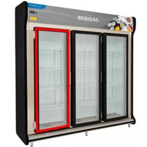Gaxeta Expositor de 3 Portas Para Polofrio 2417 Preta 50x150 Gaxeta Expositor de 3 Portas Para Polofrio 2417 Preta 50x150