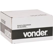 Gaxeta quadrada grafitada 5/8" 27m 9,8kg p/ vedação Vonder