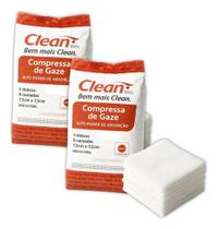 Gaze 11 Fios Clean Compressa 500un Cada Sp Marcas 2 Unidades Gaze 11 Fios Clean Compressa 500un Cada Sp Marcas 2 Unidades