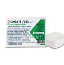 Gaze Lívia 11 fios estéril - UNIDADE Gaze Lívia 11 fios estéril - UNIDADE
