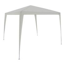 Gazebo 2.4m x 2.4m Área externa Cobertura Festas Eventos Toldo Resistente Poliéster Impermeável Aço Portátil