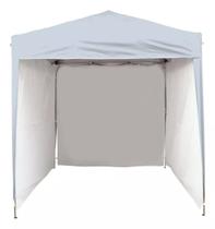 Gazebo 2x2 PC Branco + 3 Paredes Ráfia Branca Gazebo 2x2 PC Branco + 3 Paredes Ráfia Branca